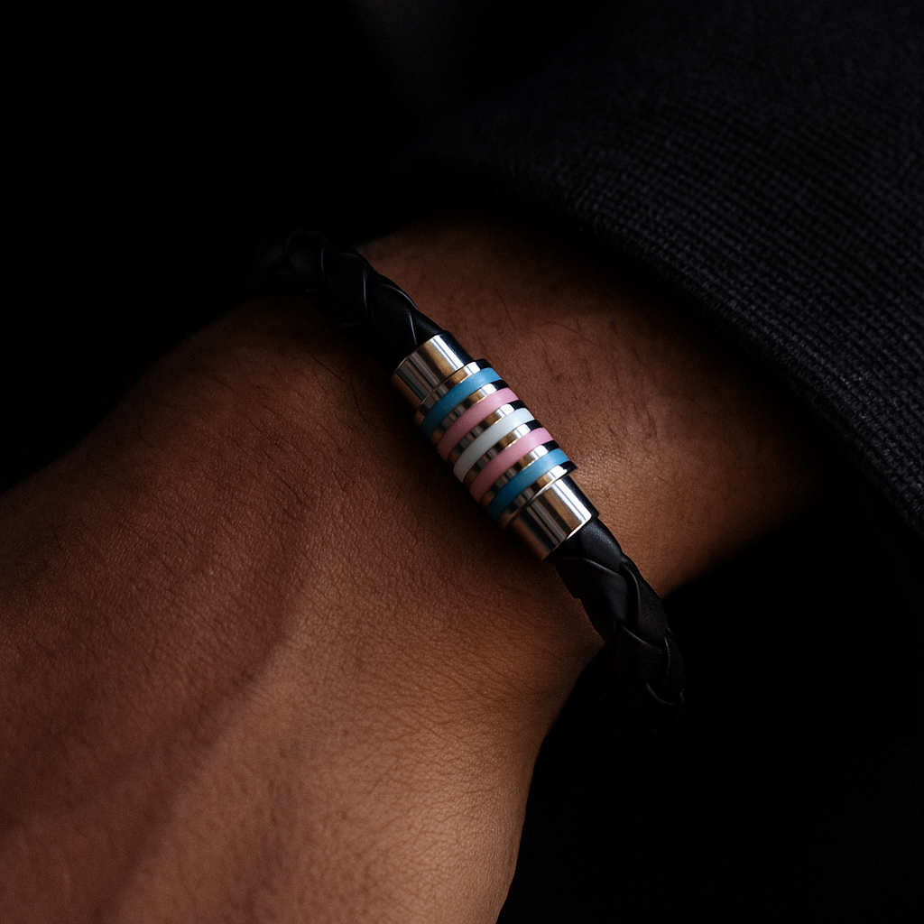 Transgender Leather Bracelet