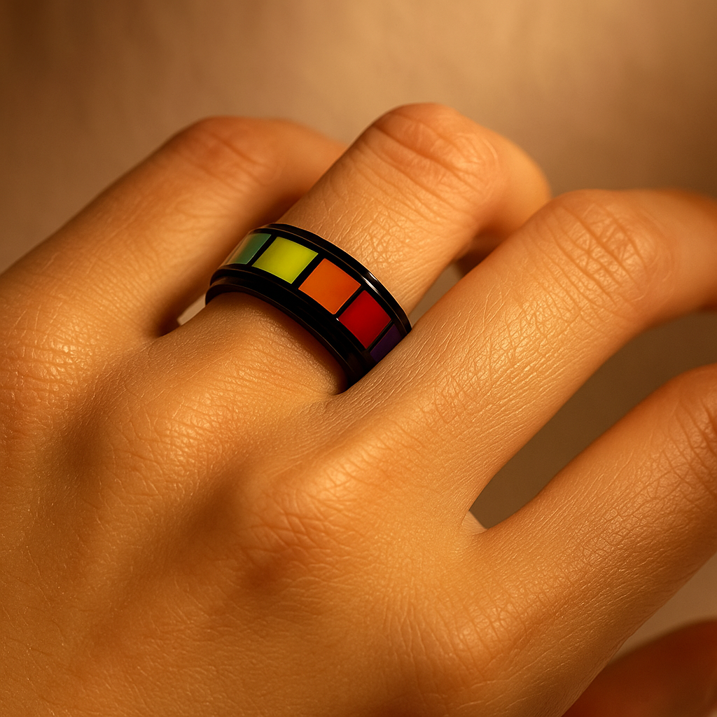 Black Rainbow Ring