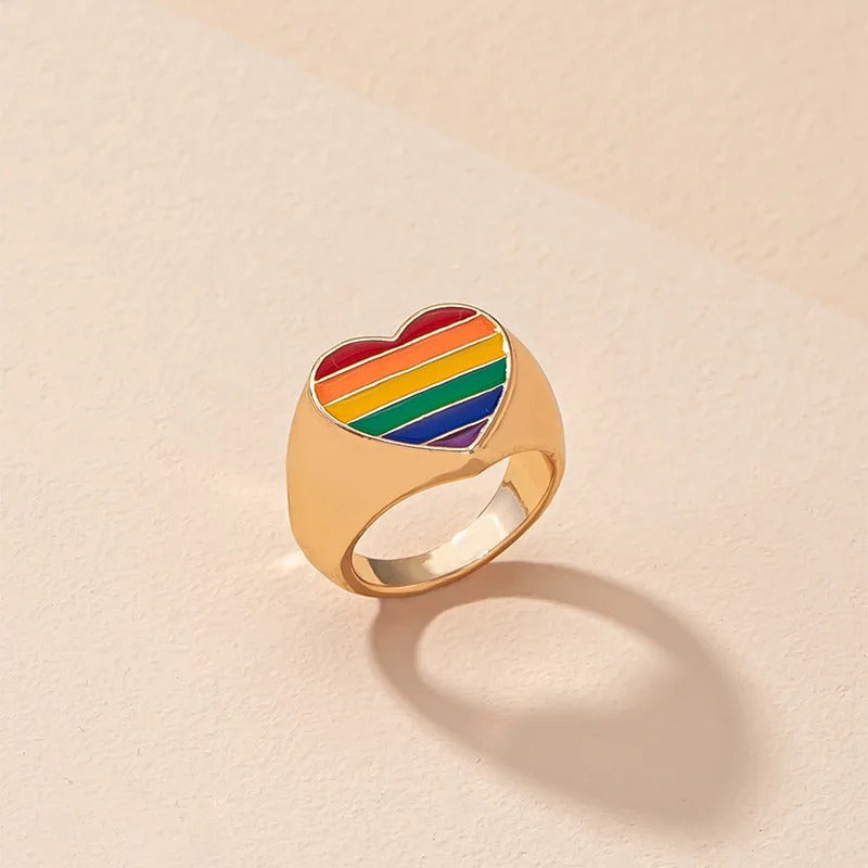 Rainbow Signet Ring