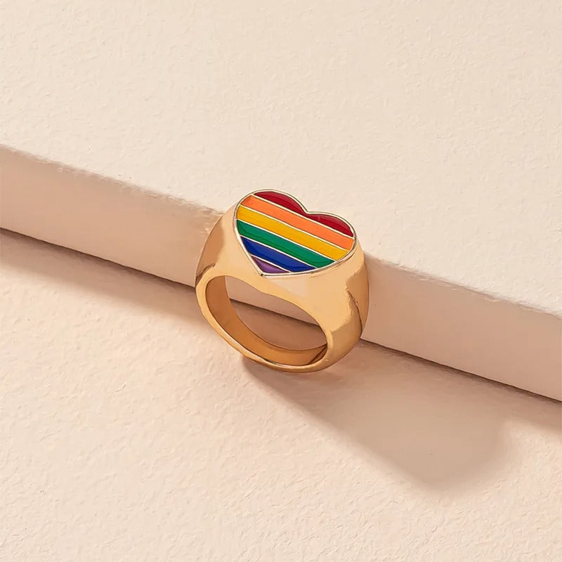 Rainbow Signet Ring
