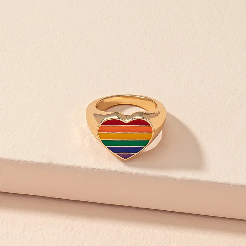 Rainbow Signet Ring