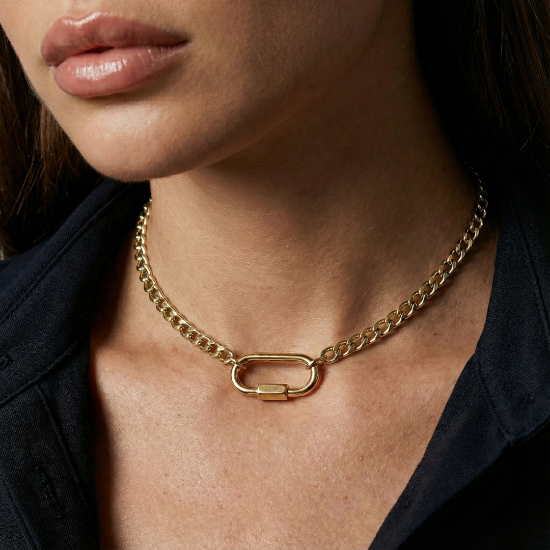 Carabiner Love Necklace