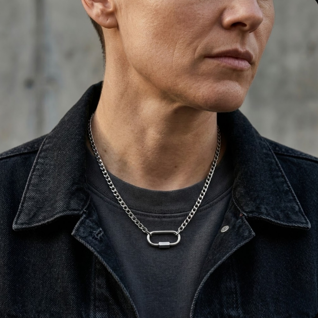 Carabiner Love Necklace