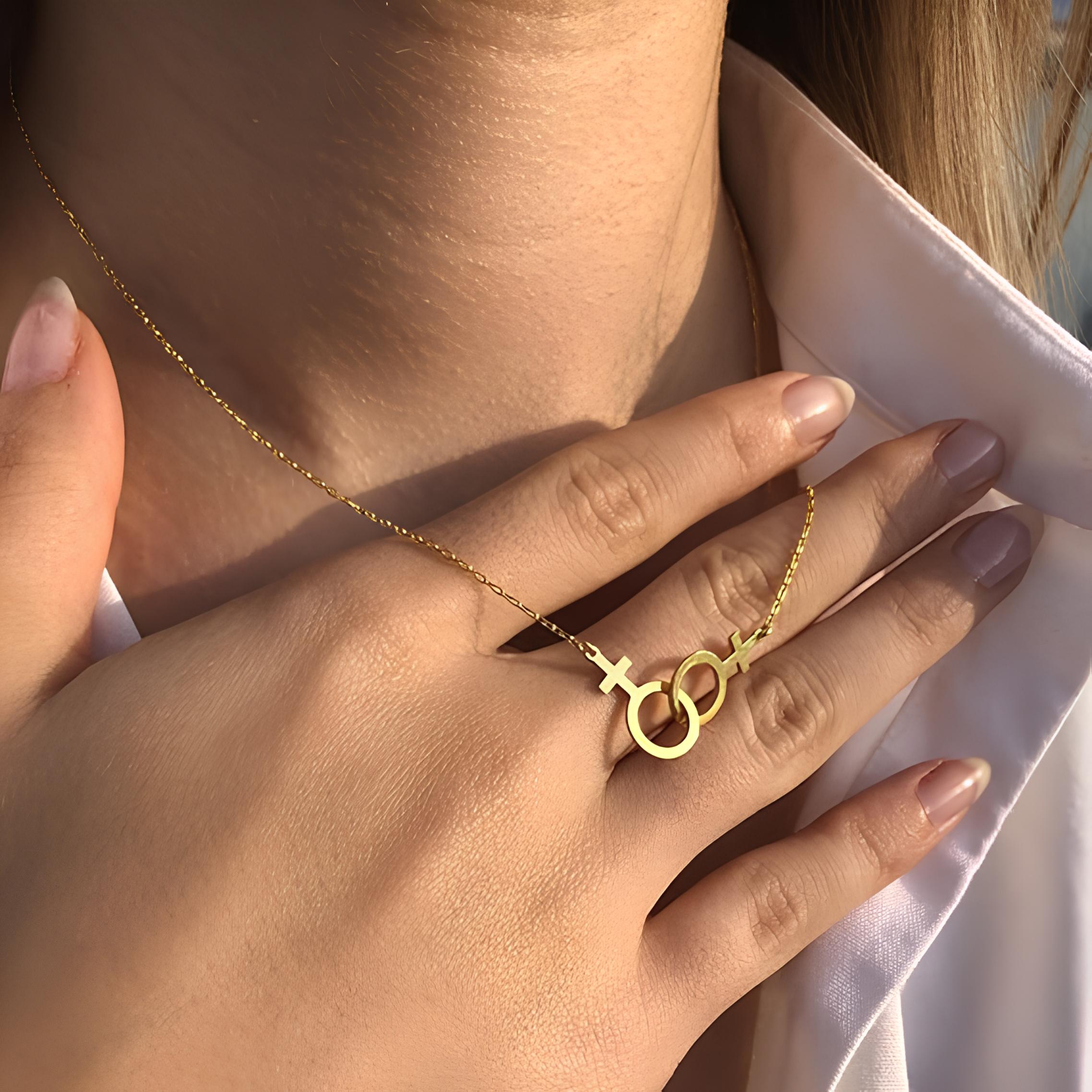 Lesbian Love Necklace