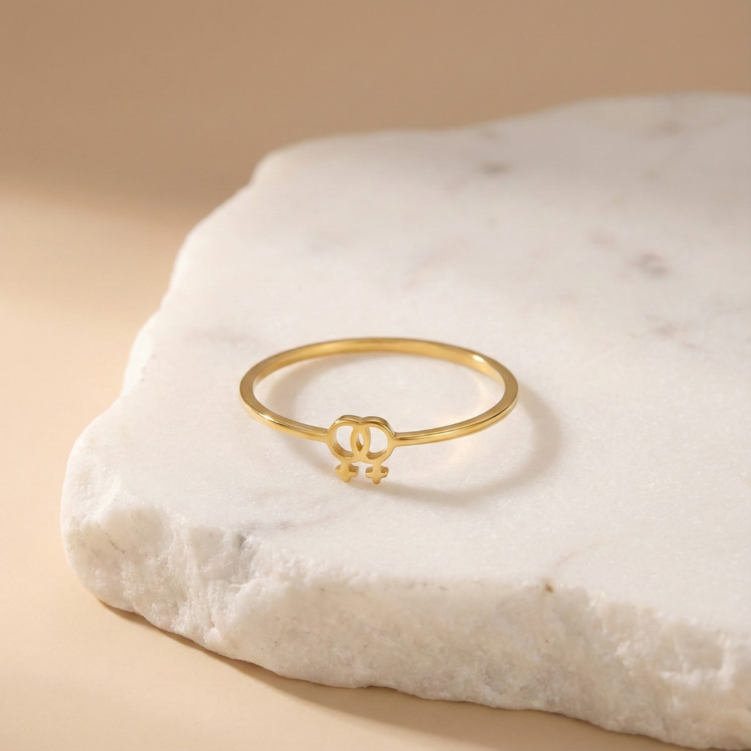 Linked Love Ring