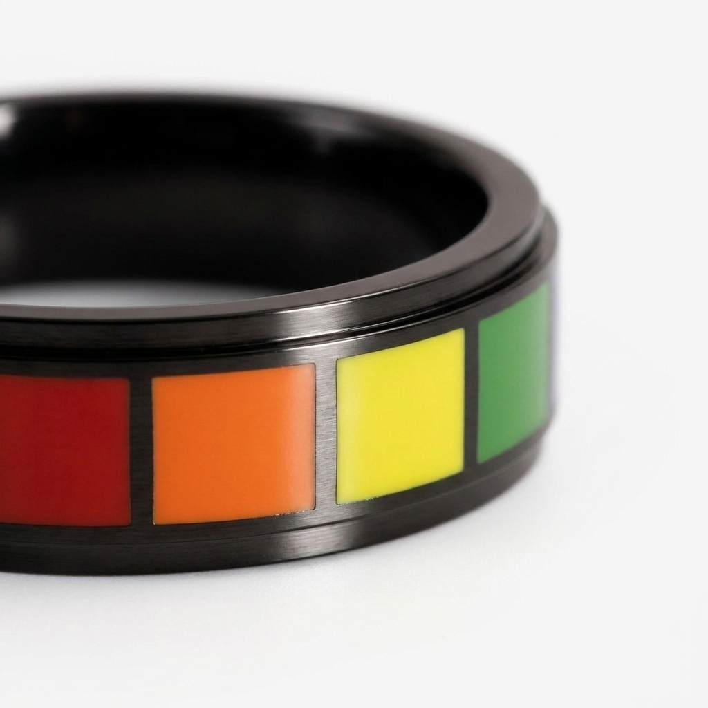 Black Rainbow Ring