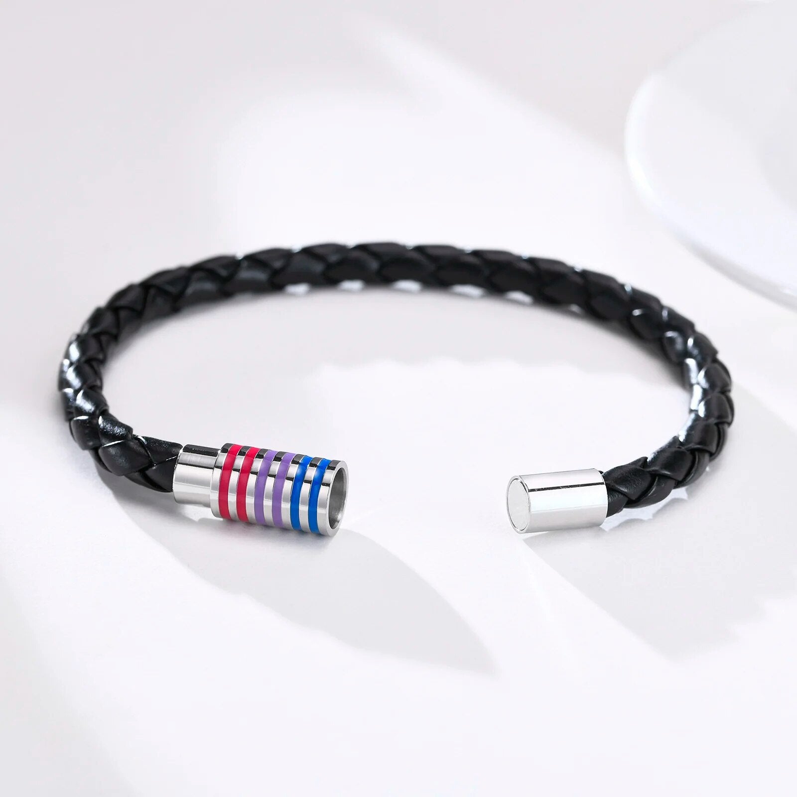 Bisexual Leather Bracelet