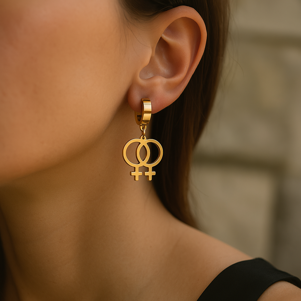 Lesbian Love Earrings