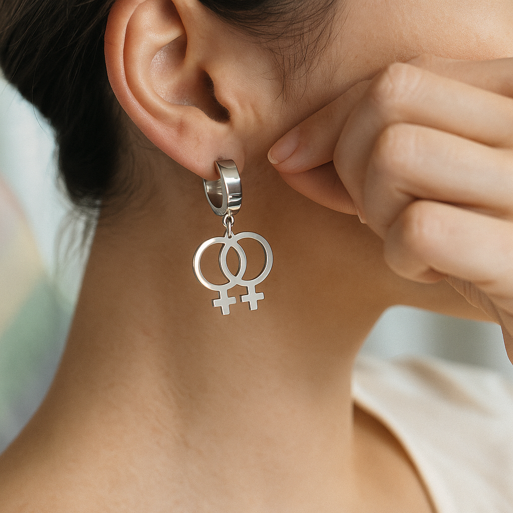 Lesbian Love Earrings