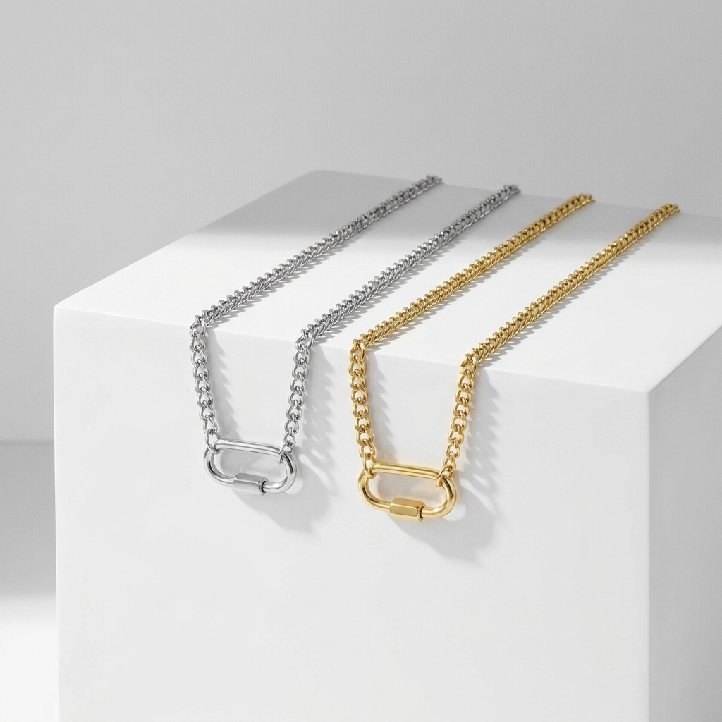 Carabiner Love Necklace