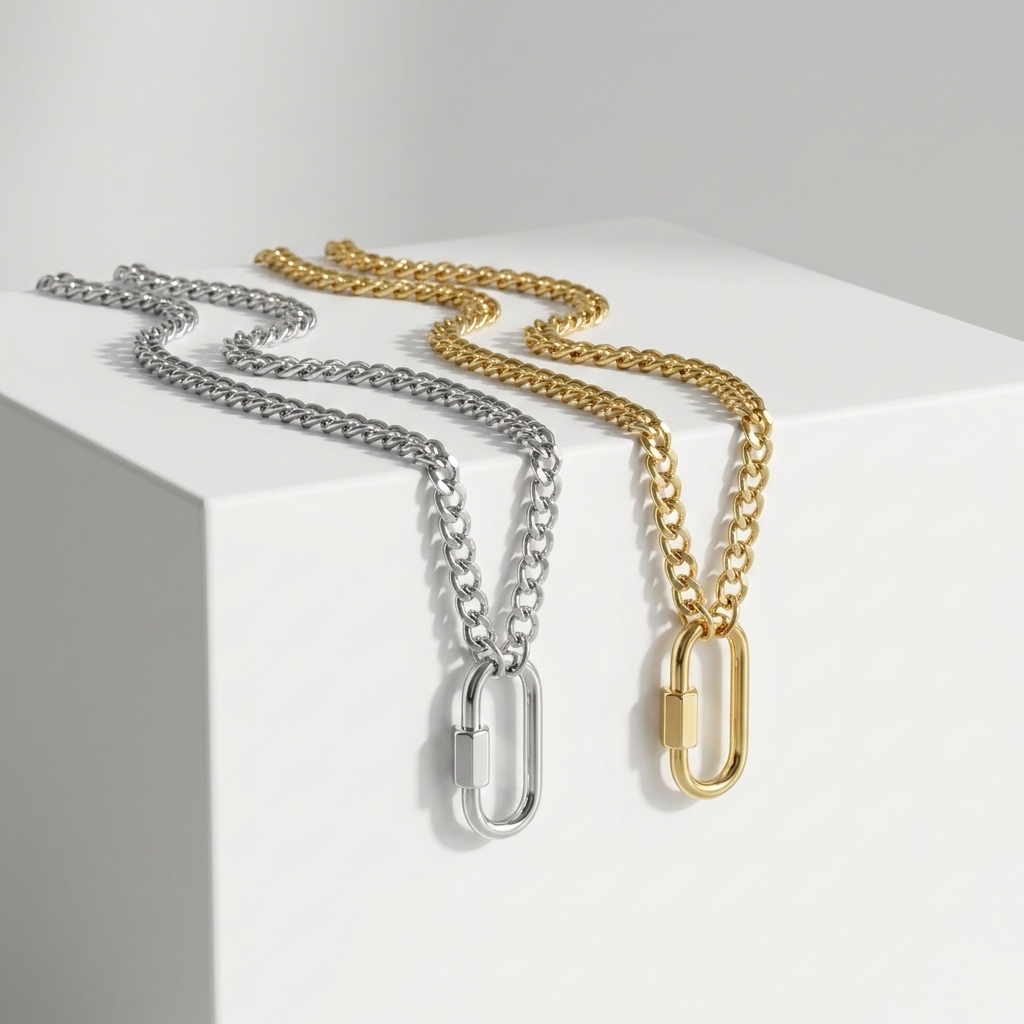 Carabiner Love Necklace