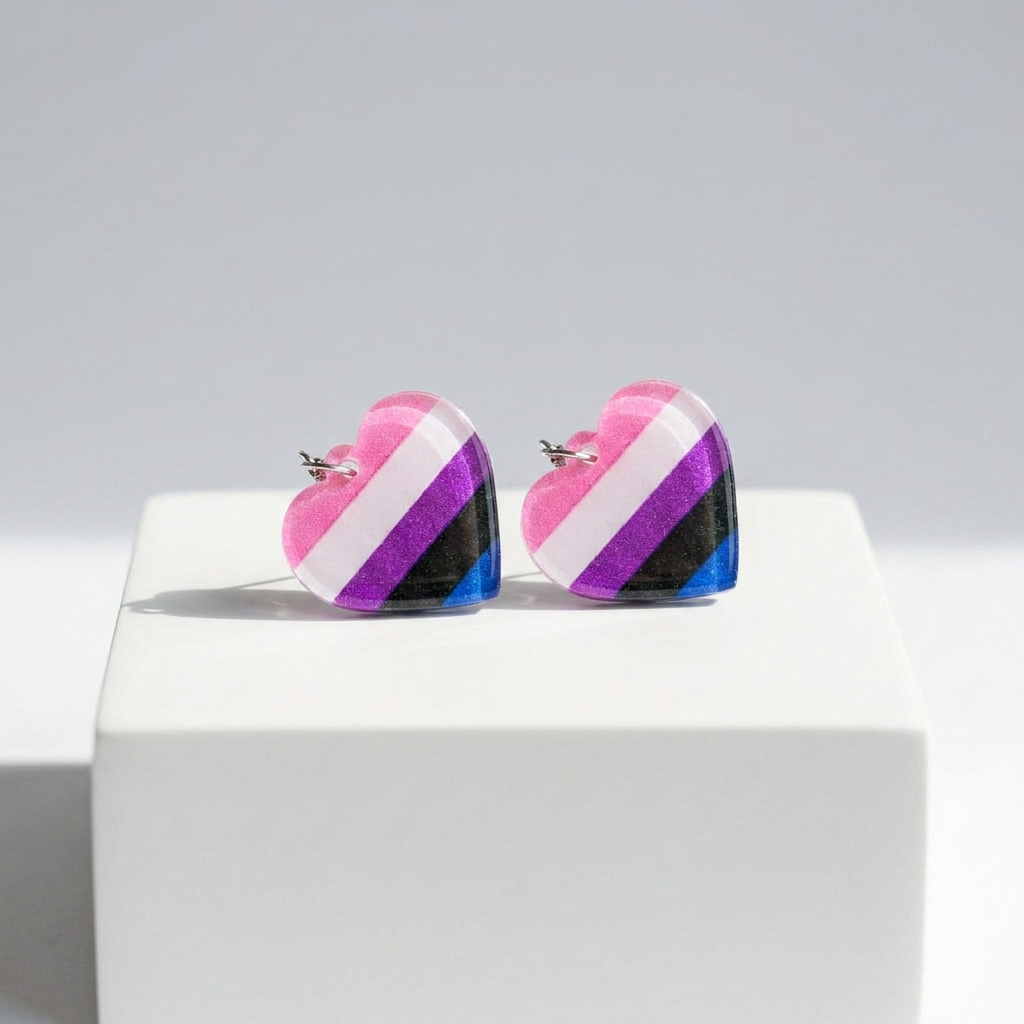 GenderFluid Flag Earrings