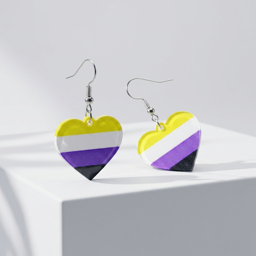 Non-Binary Flag Earrings