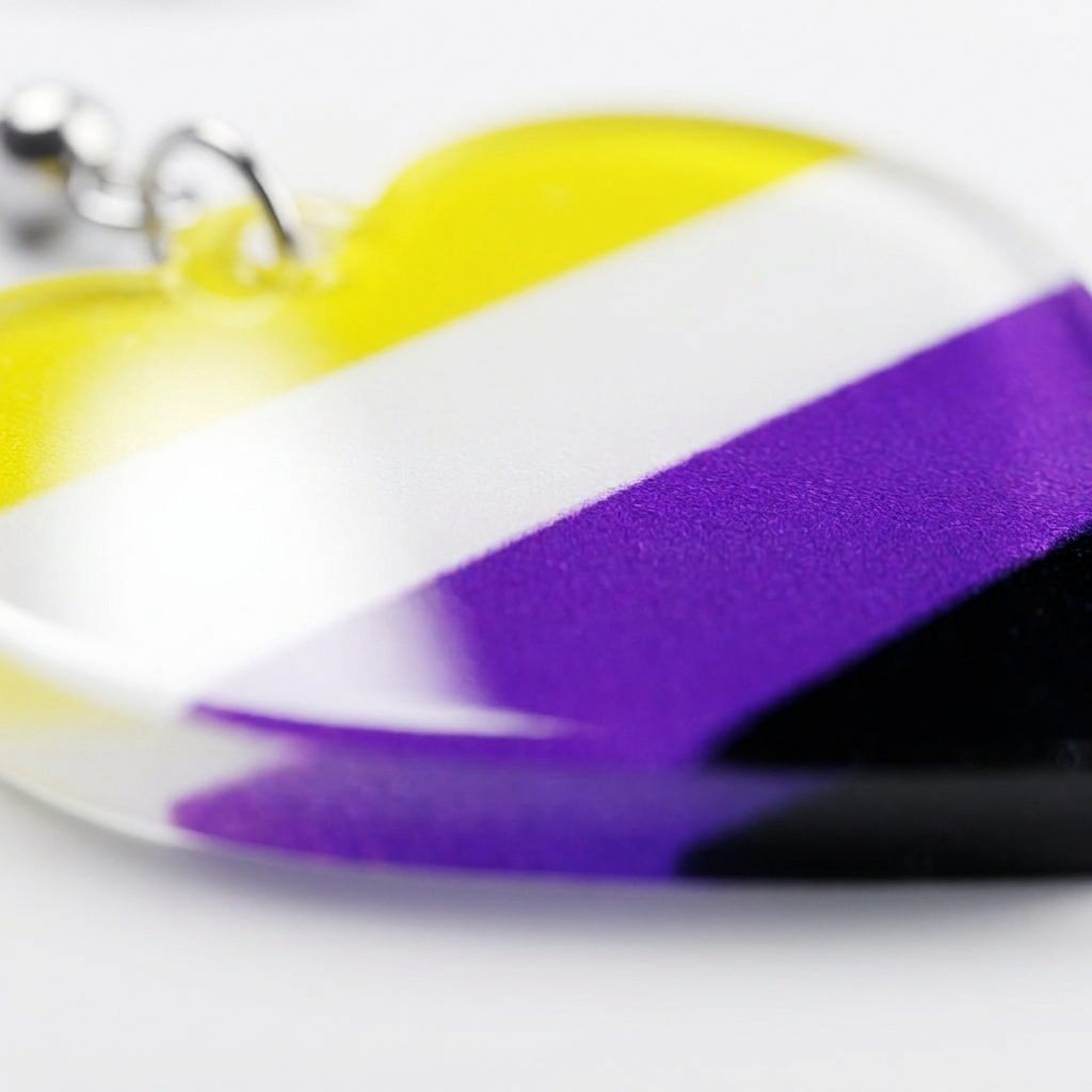 Non-Binary Flag Earrings