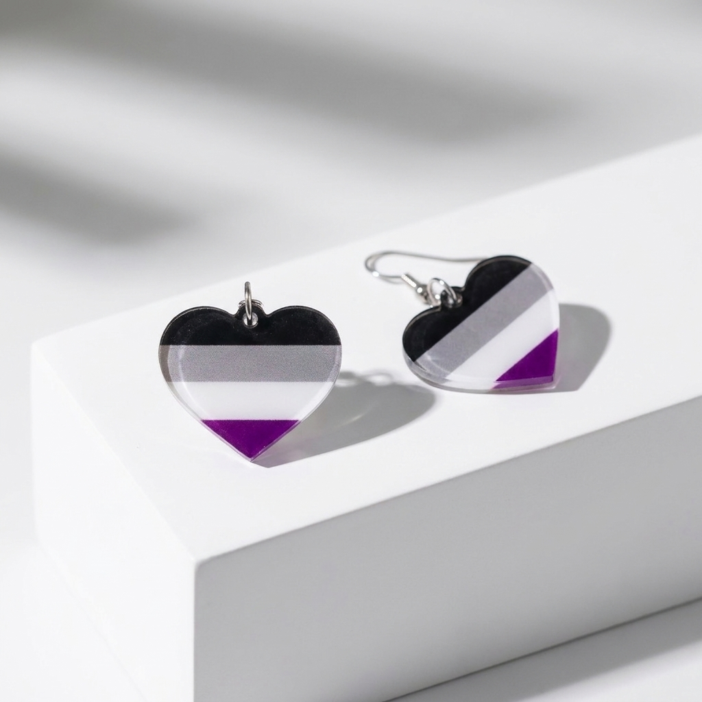 Asexual Flag Earrings