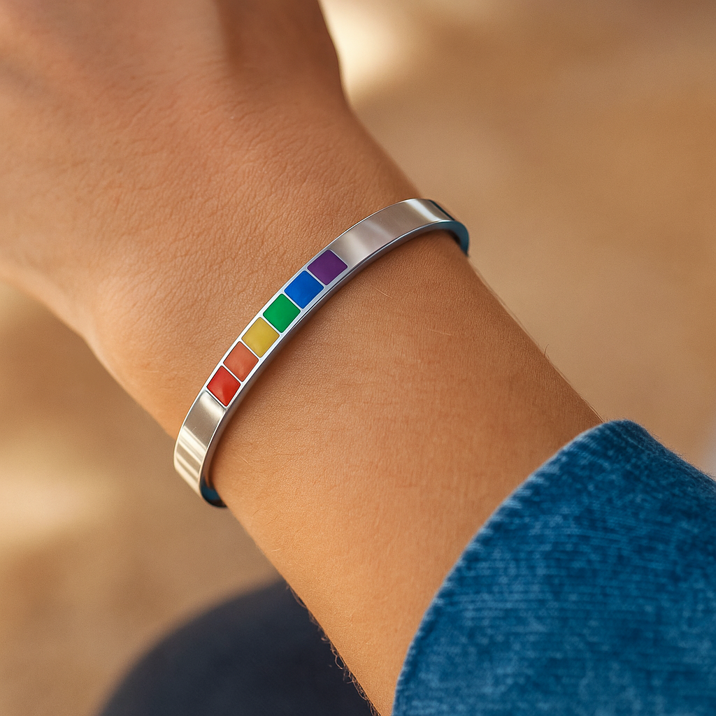 Rainbow Cuff Bracelet