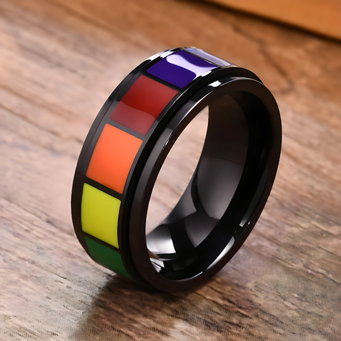 Black Rainbow Ring