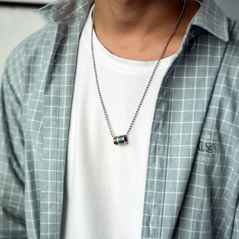 Rainbow Charm Necklace