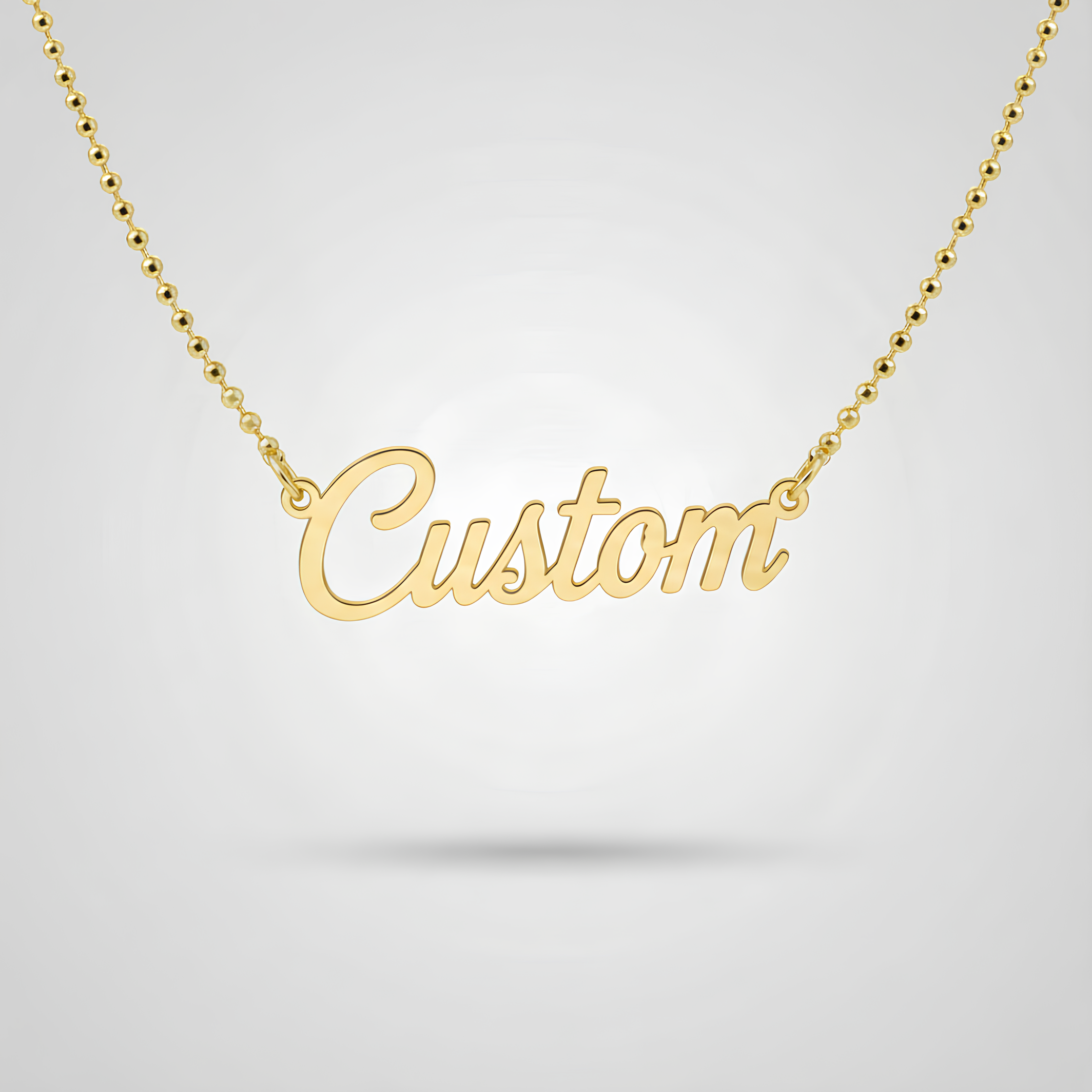 Bead Chain Personalised Necklace