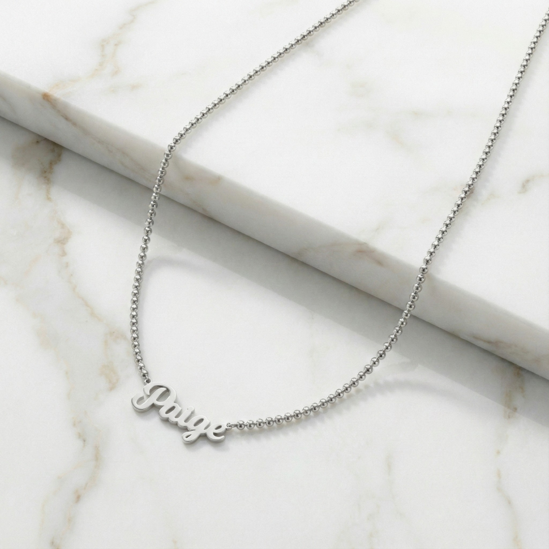 Bead Chain Personalised Necklace