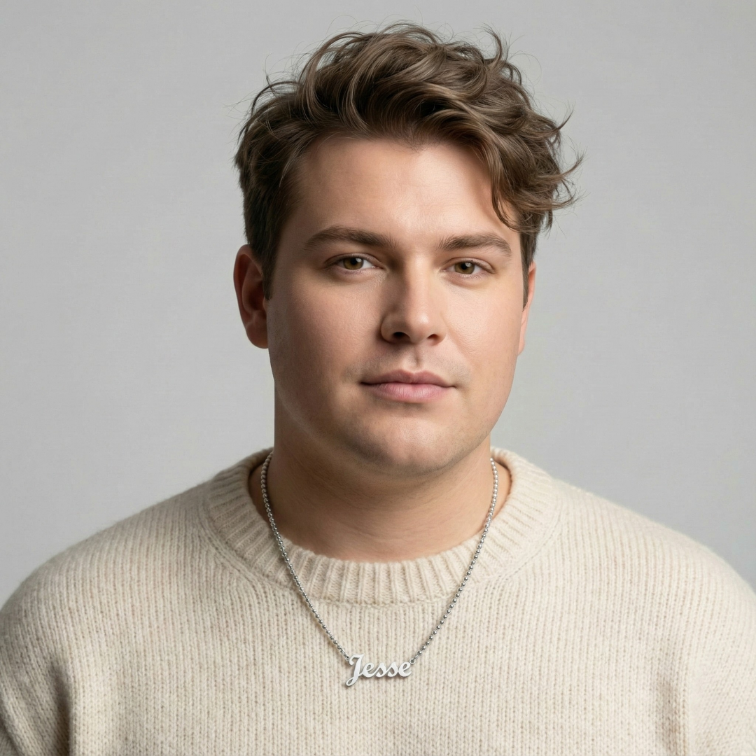 Bead Chain Personalised Necklace