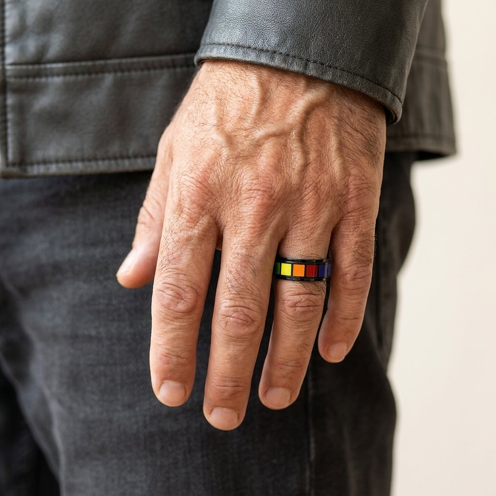 Black Rainbow Ring