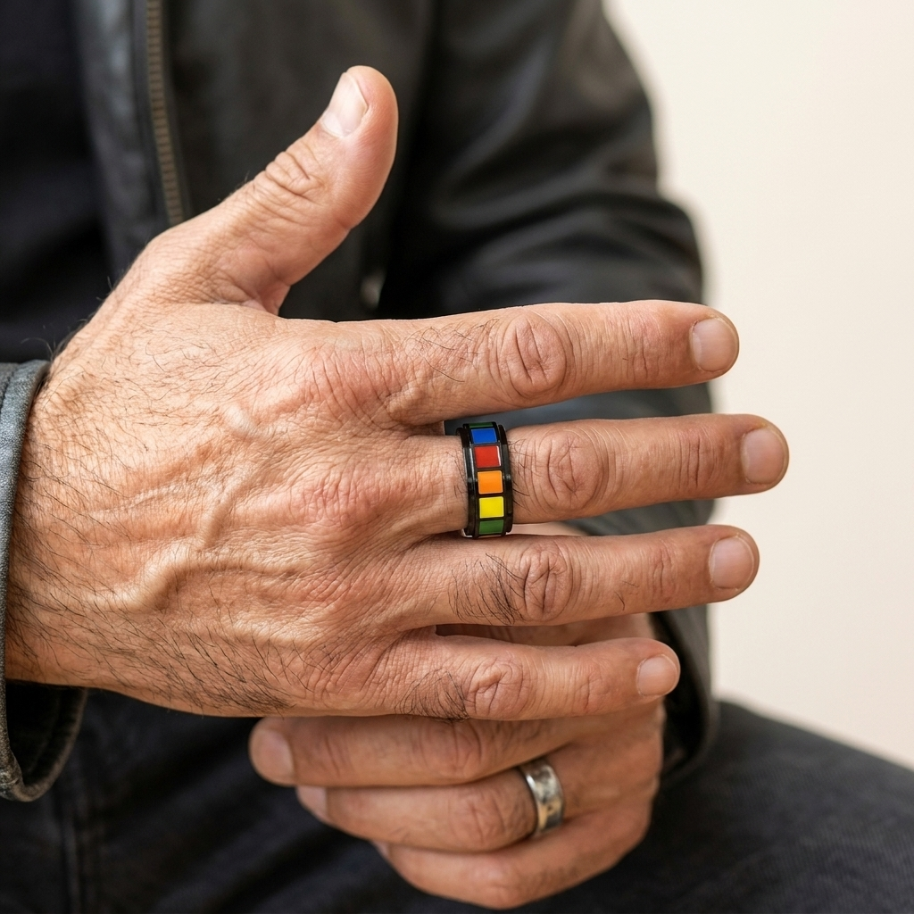Black Rainbow Ring