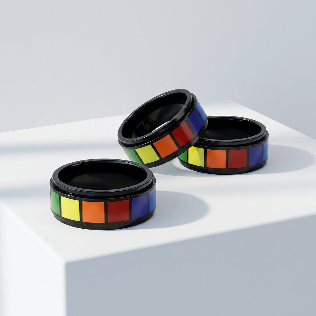 Black Rainbow Ring