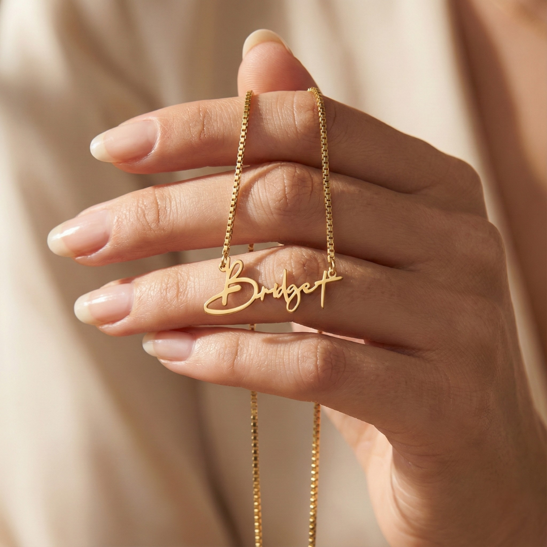 Box Chain Personalised Necklace