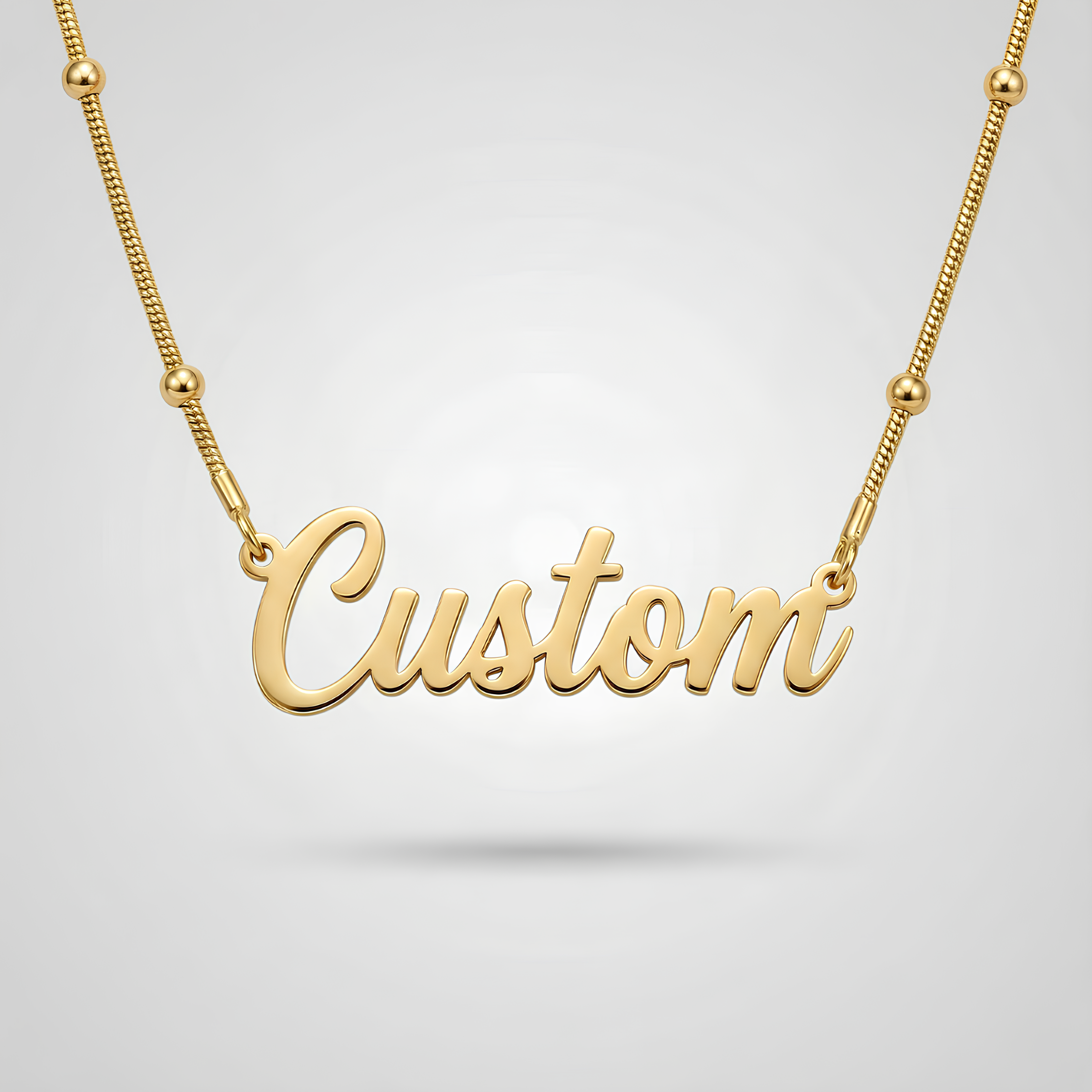 Coda Di Topo Chain Personalised Necklace