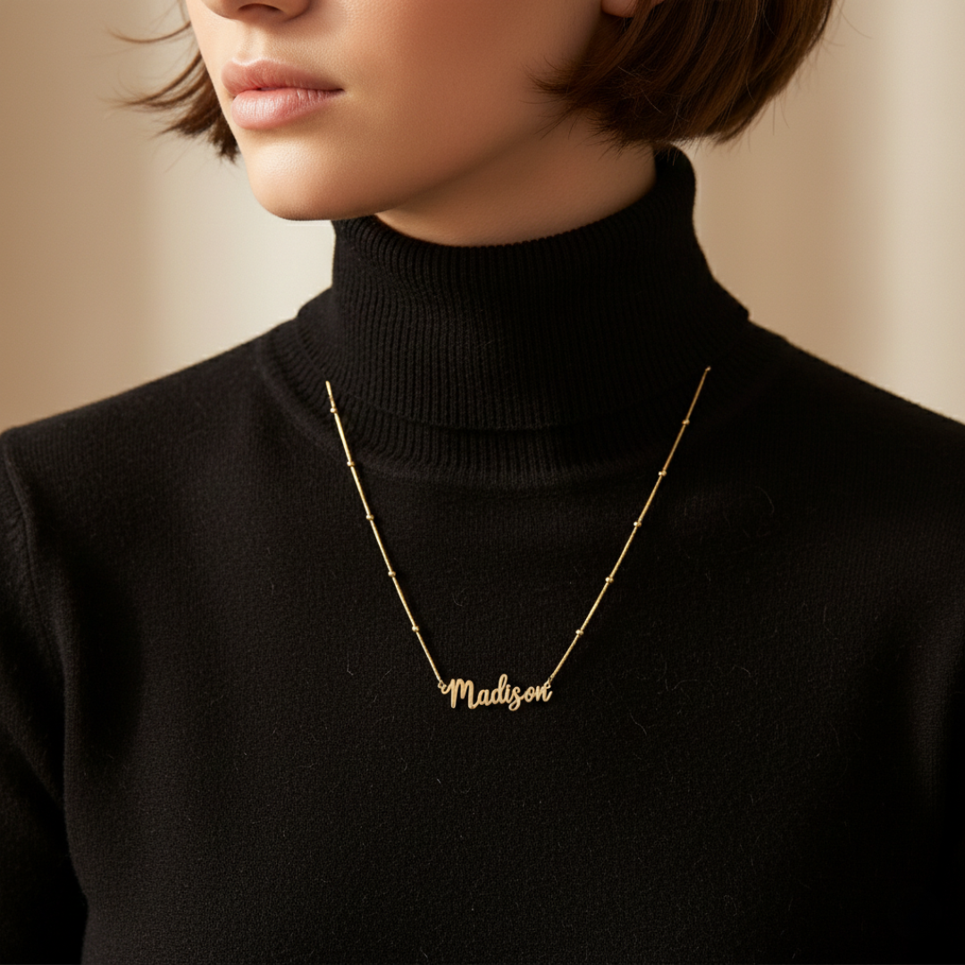 Coda Di Topo Chain Personalised Necklace