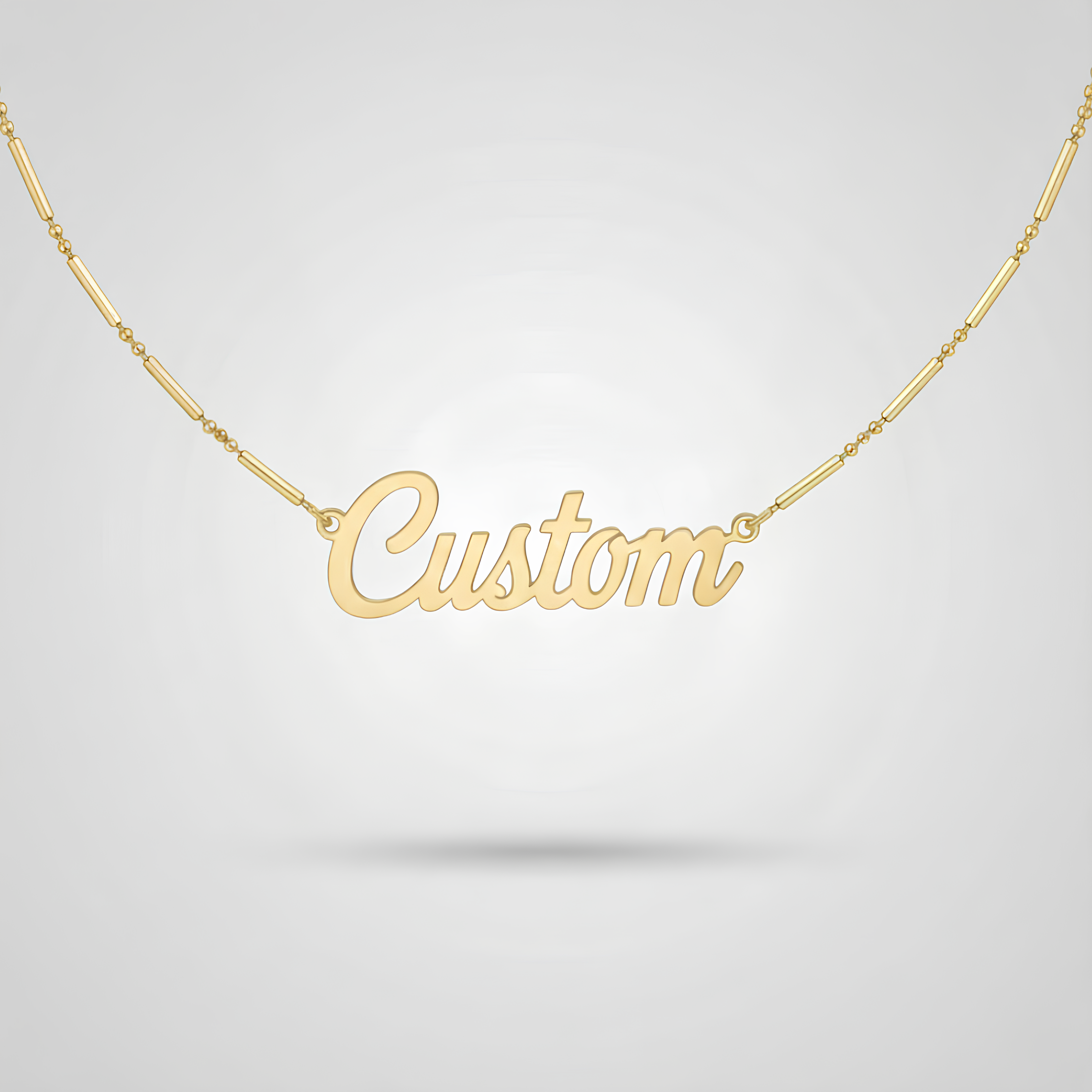 Flat Link Chain Personalised Necklace