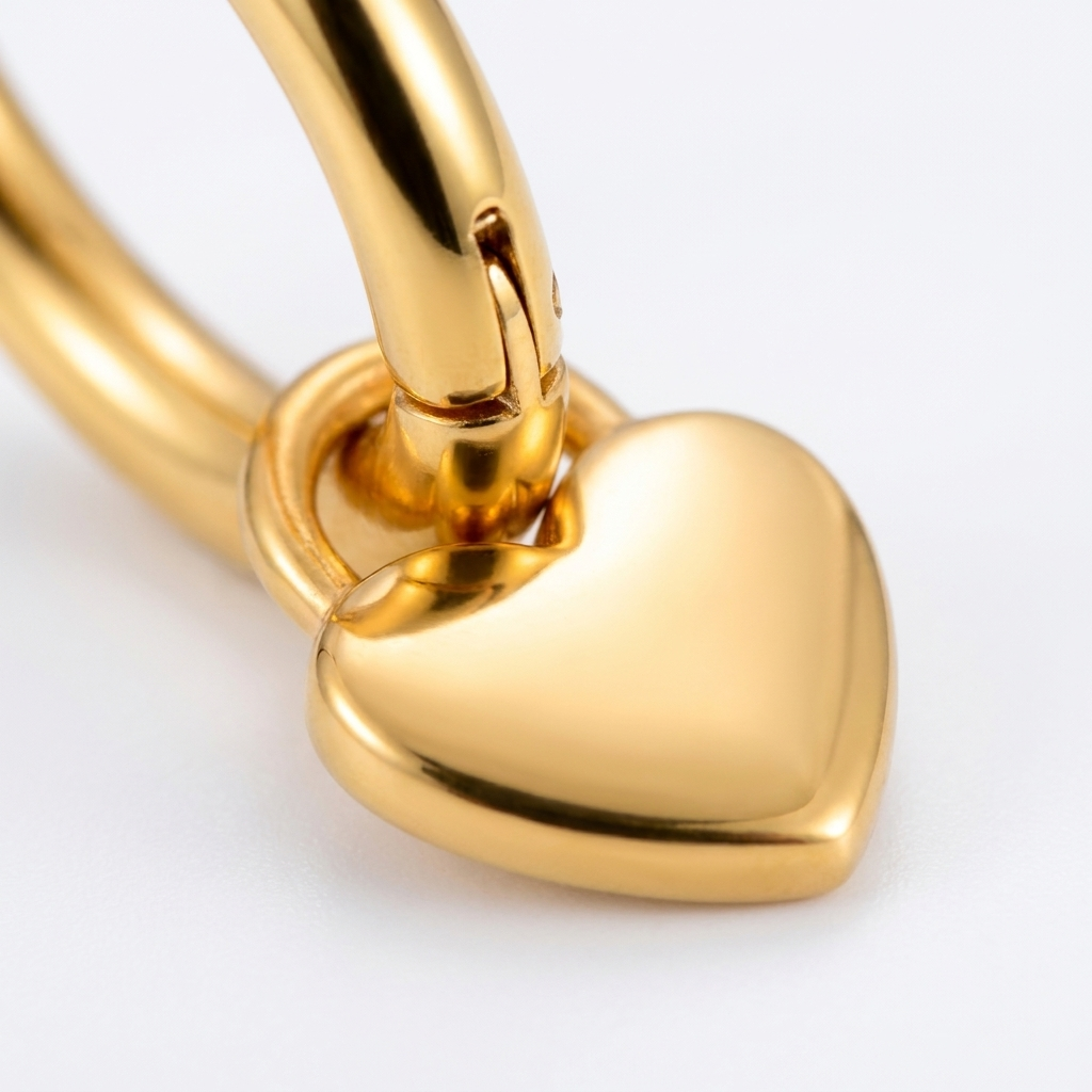 Heart Drop Earrings