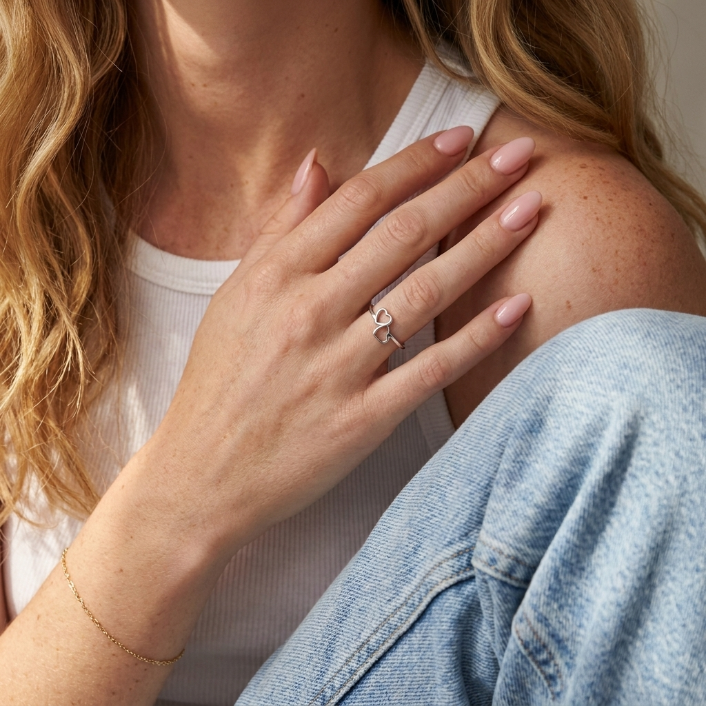 Twin Hearts Ring