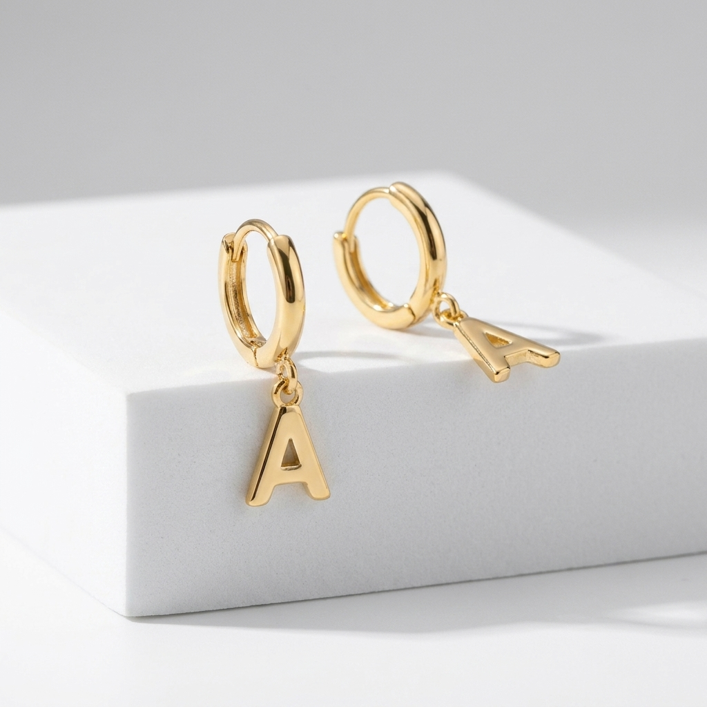 Initial Earrings