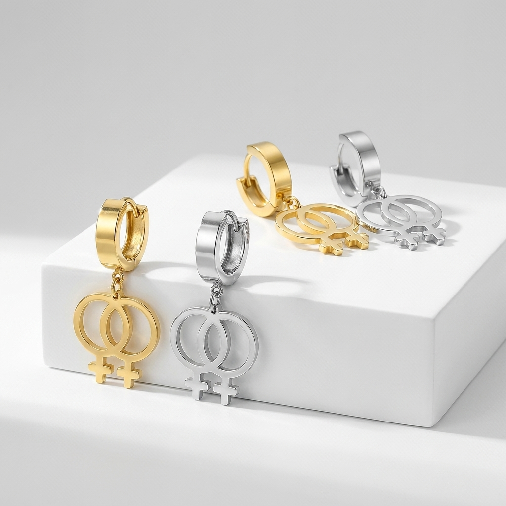 Lesbian Love Earrings