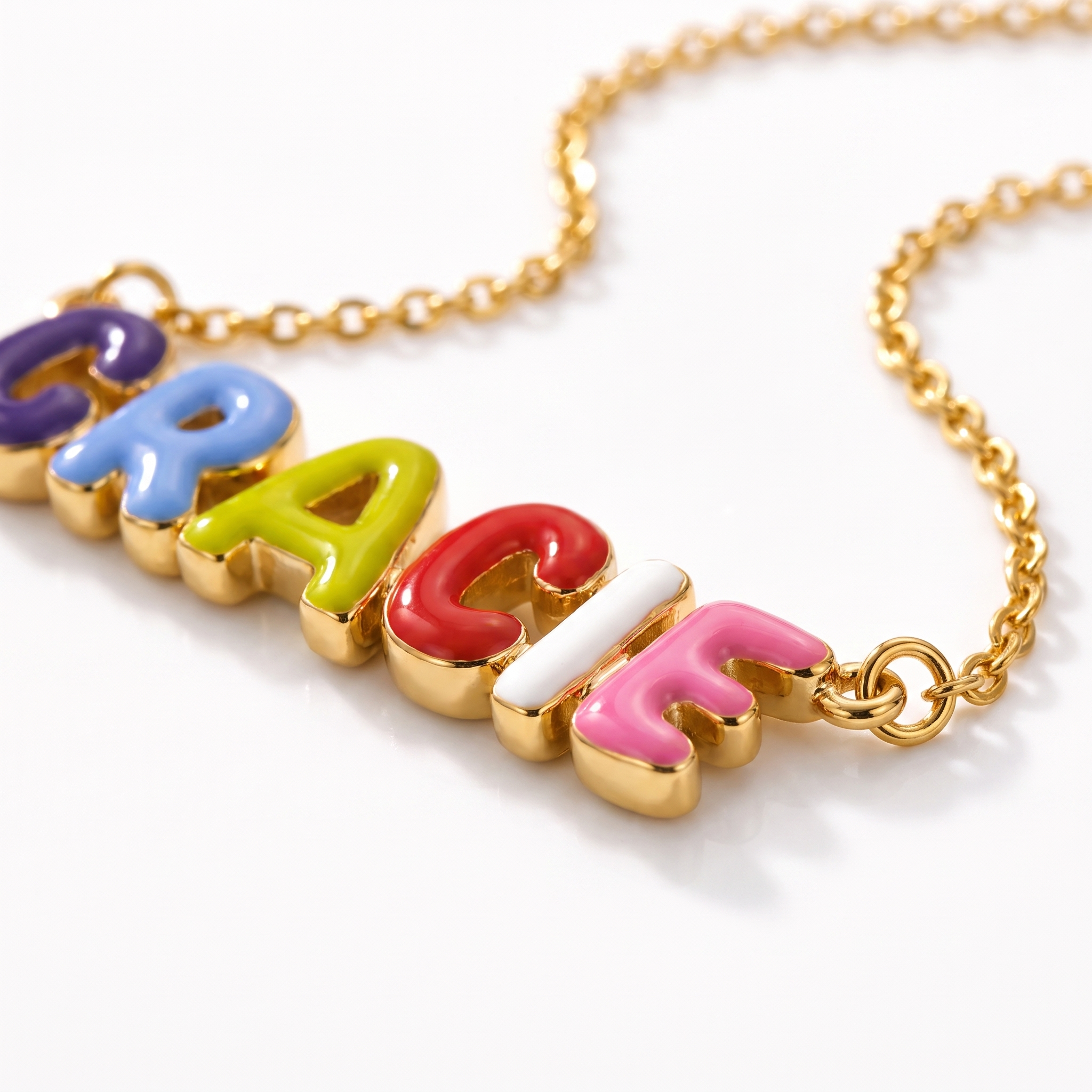 Linked Letters Necklace