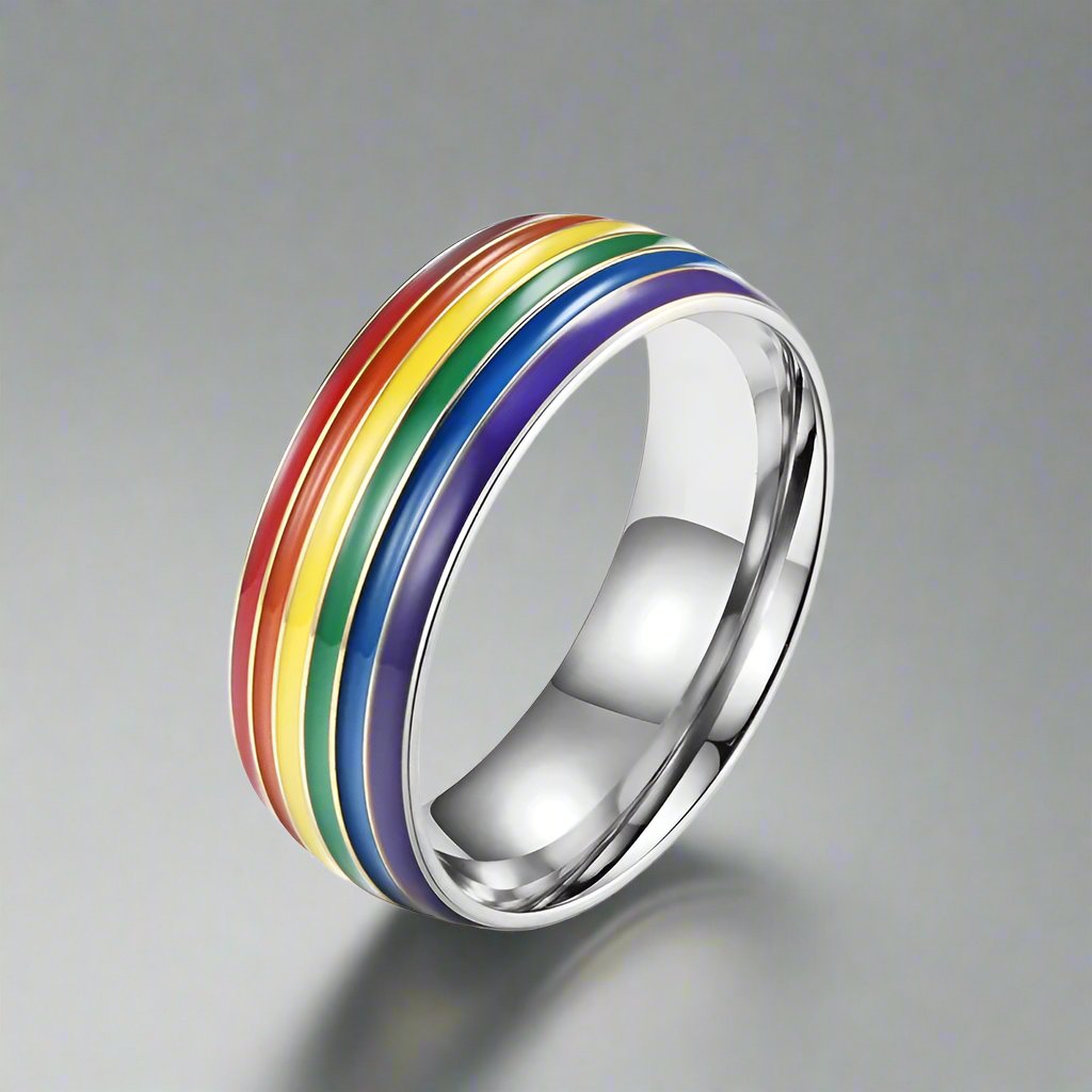 Titanium Rainbow Ring