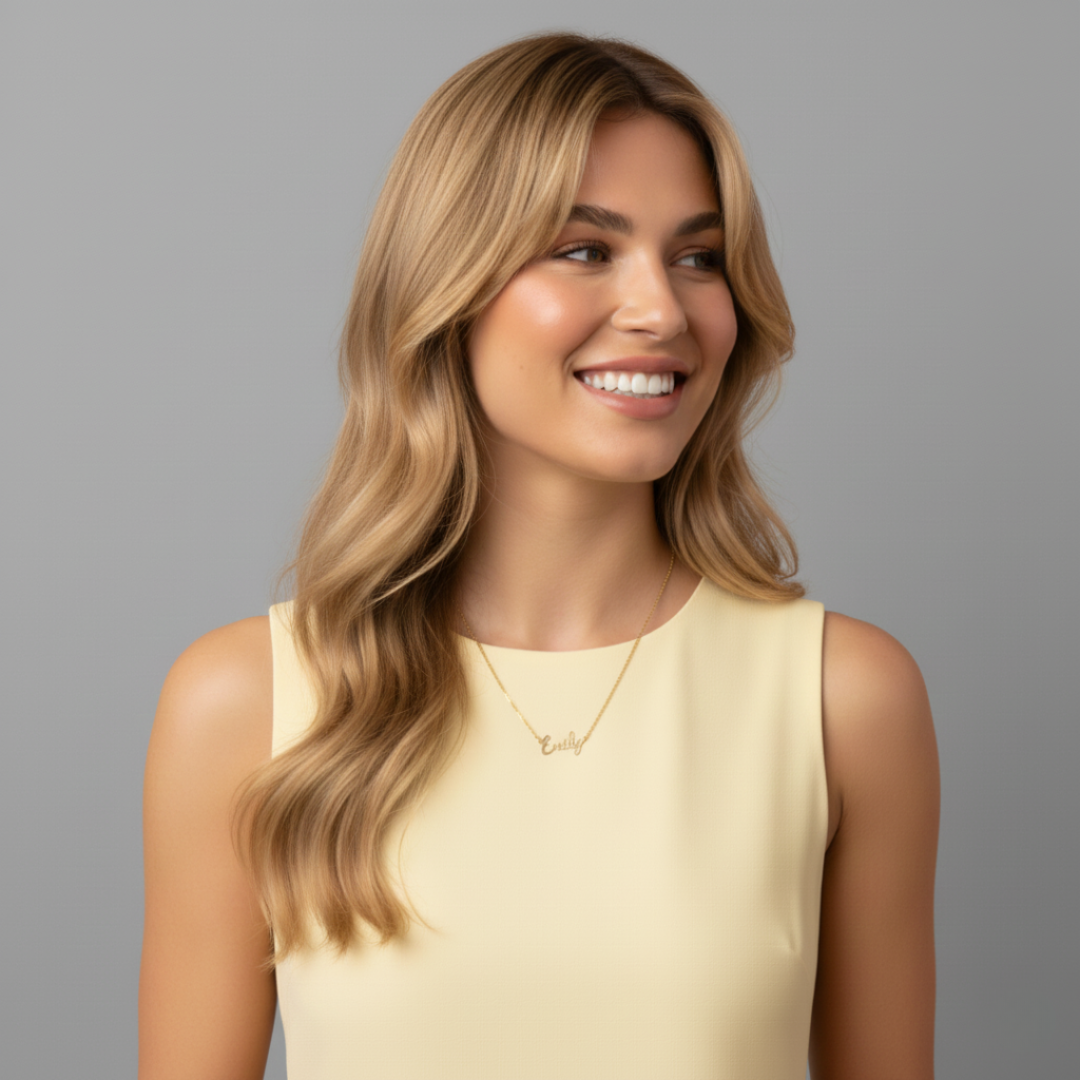 Flat Link Chain Personalised Necklace