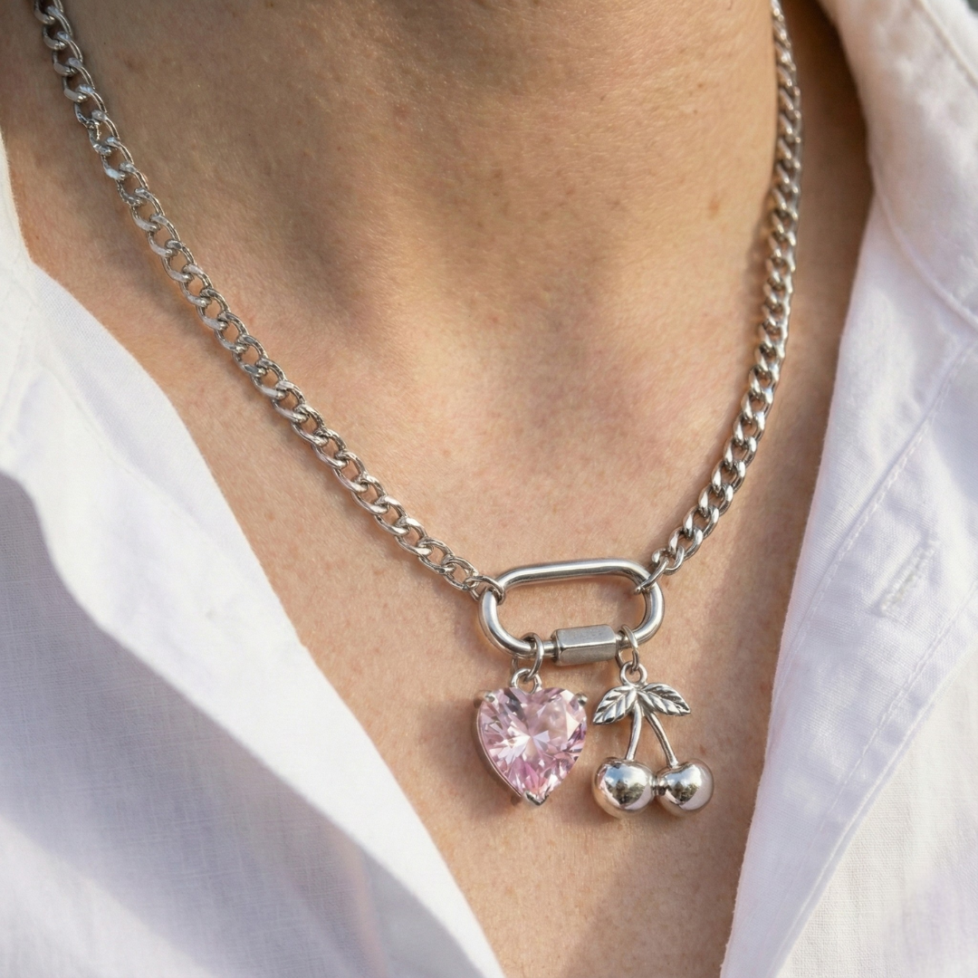 Carabiner Love Necklace