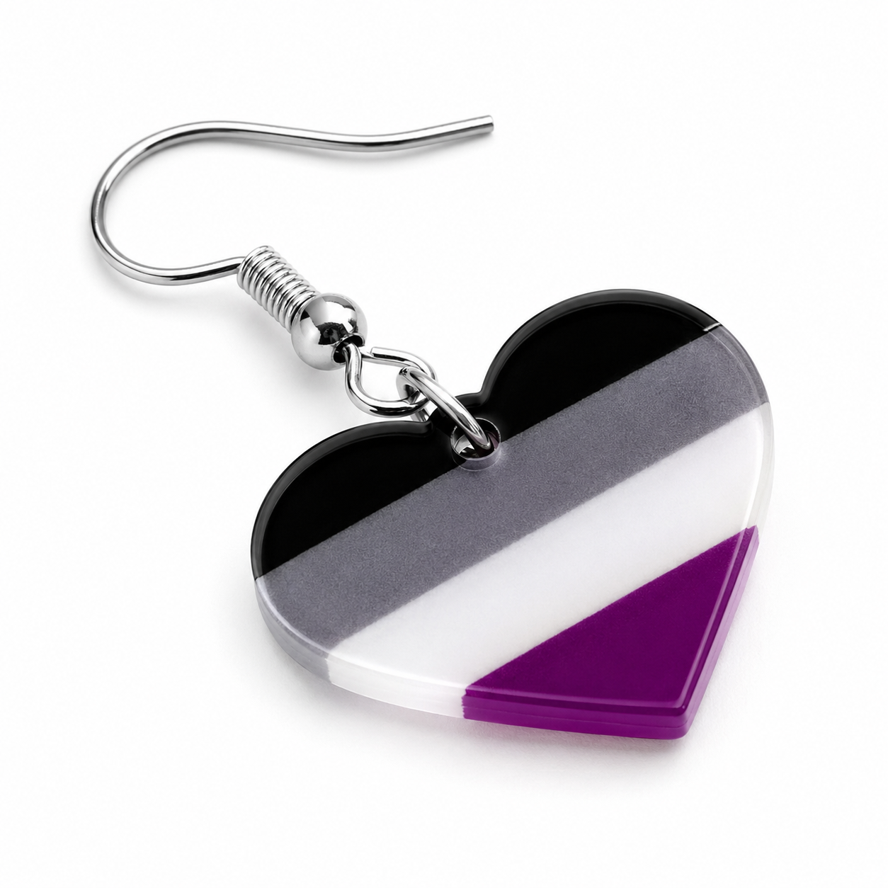 Asexual Flag Earrings