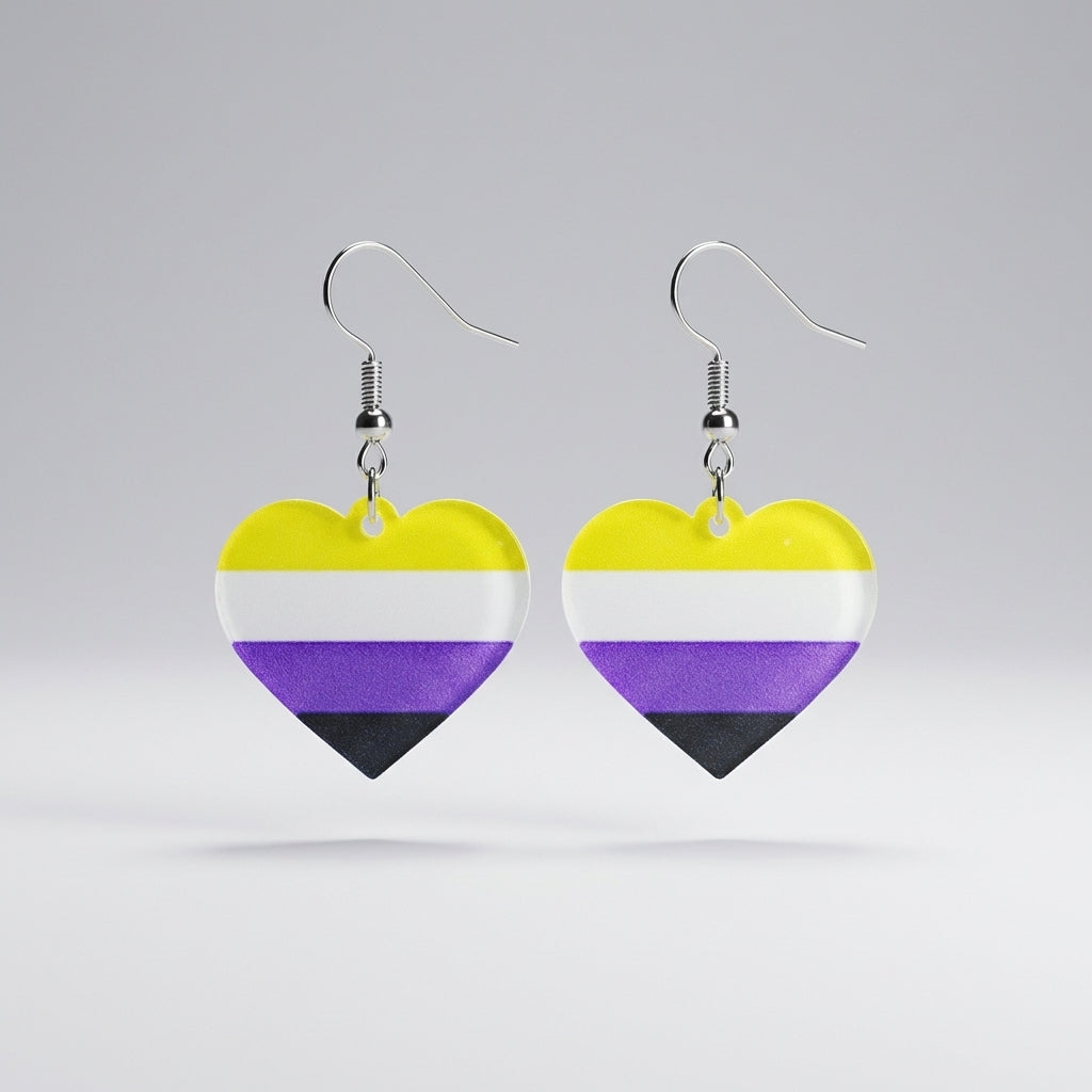 Non-Binary Flag Earrings