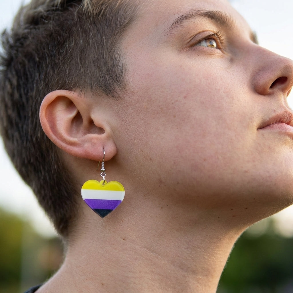 Non-Binary Flag Earrings