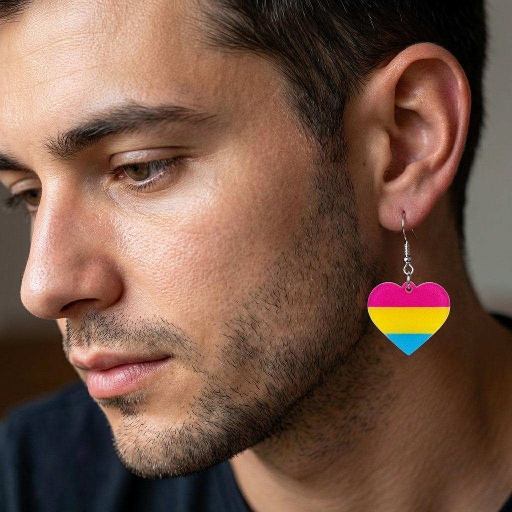 Pansexual Flag Earrings
