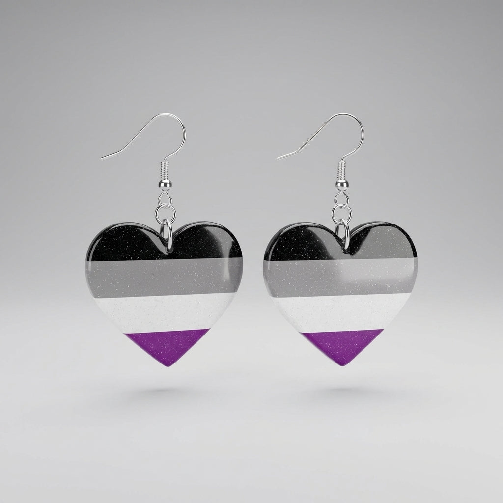 Asexual Flag Earrings