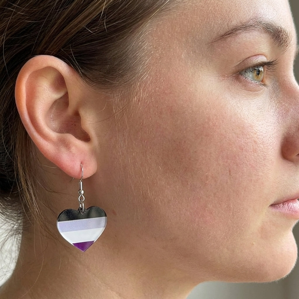 Asexual Flag Earrings
