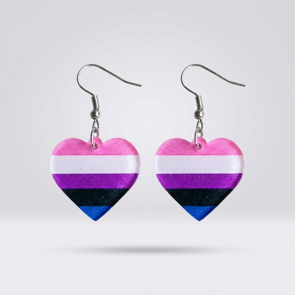 GenderFluid Flag Earrings