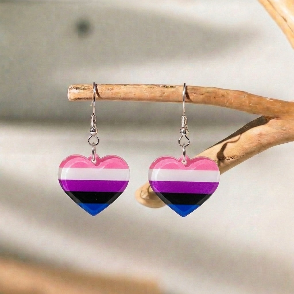 GenderFluid Flag Earrings