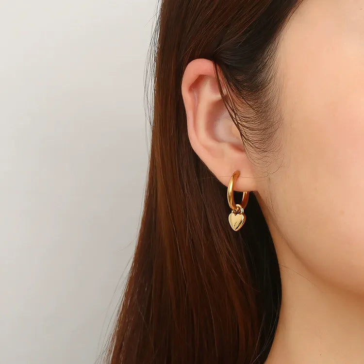 Heart Drop Earrings