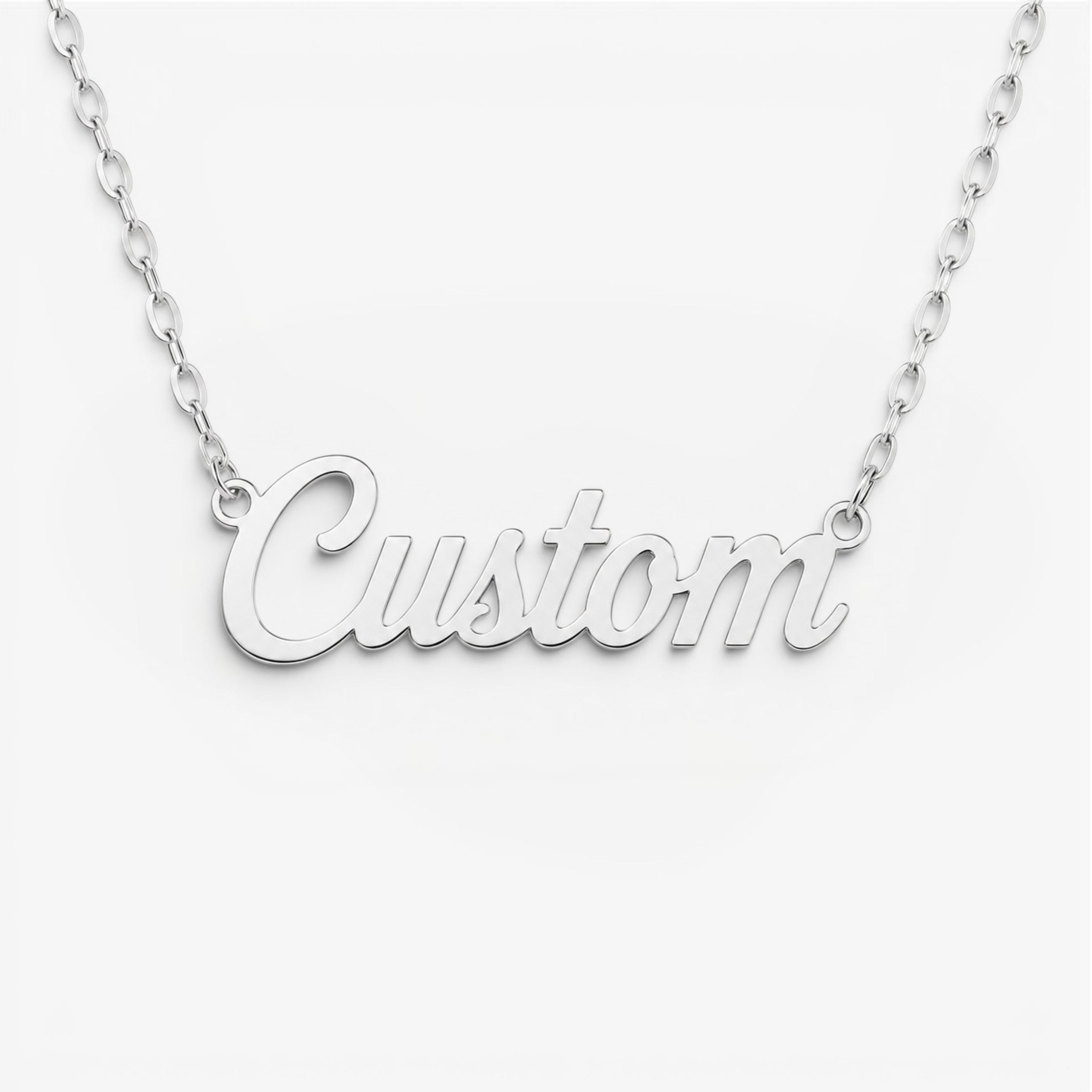 Ovaline Chain Personalised Necklace